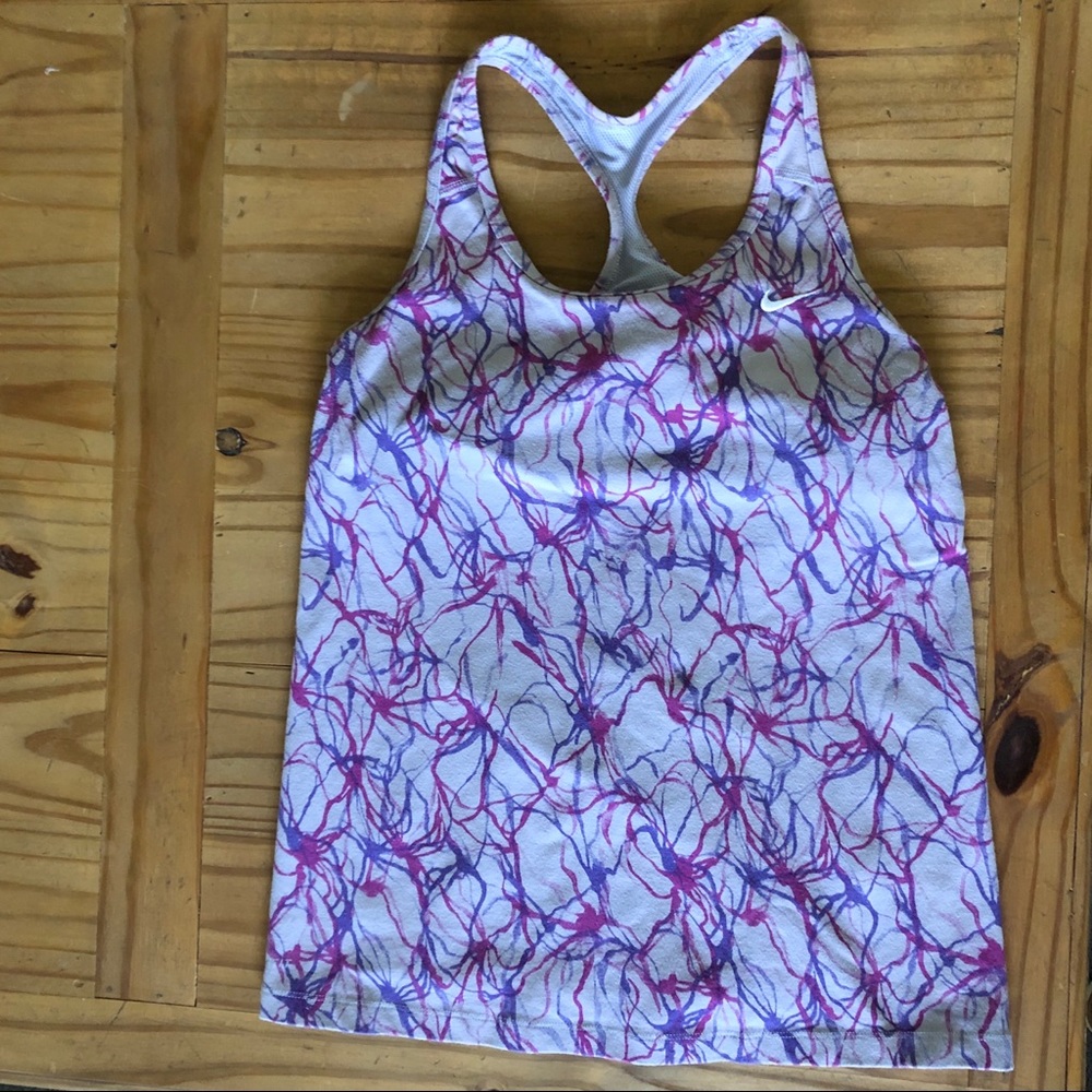 Nike Purple Sketched Purple Workout Tank